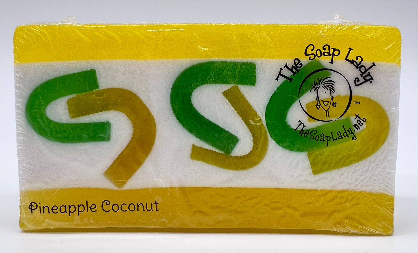 Pineapple Coconut Soap Slice