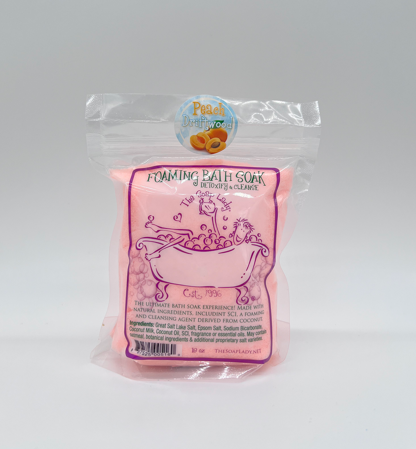 Peach Driftwood Foaming Bath Soak