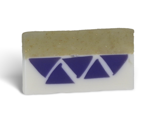 Oatmeal Milk & Honey Lavender Soap Slice
