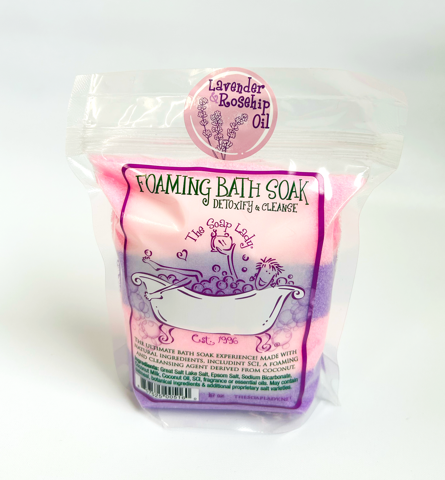 Lavender Rosehip Oil Foaming Bath Soak