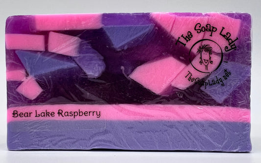 Bear Lake Raspberry Soap Slice