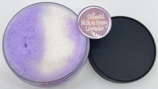Oatmeal Milk Honey & Lavender Whipped Sugar Scrub