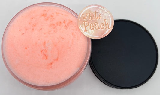 White Peach Whipped Sugar Scrub